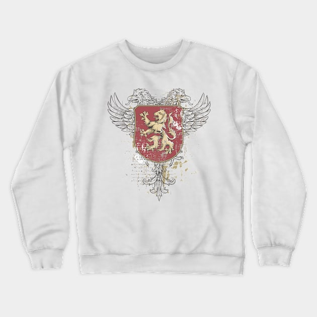 Medieval Shield with Two-Headed Eagle and Shield Crewneck Sweatshirt by Jarecrow 